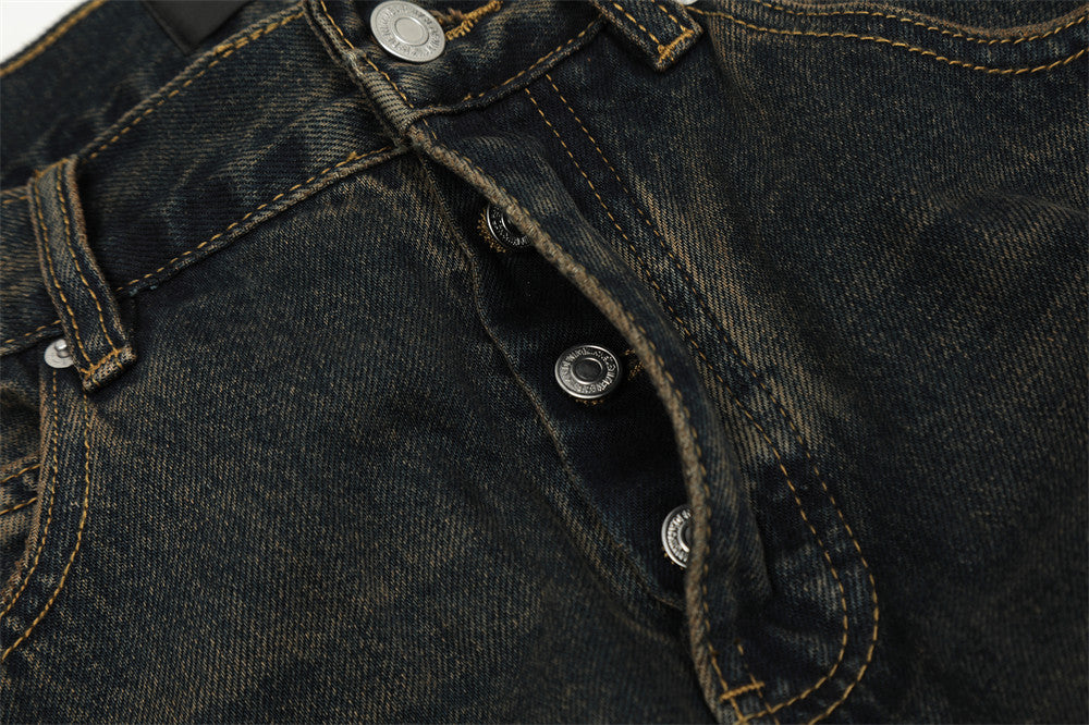 Multi-pocket Jeans Men's Loose Pants