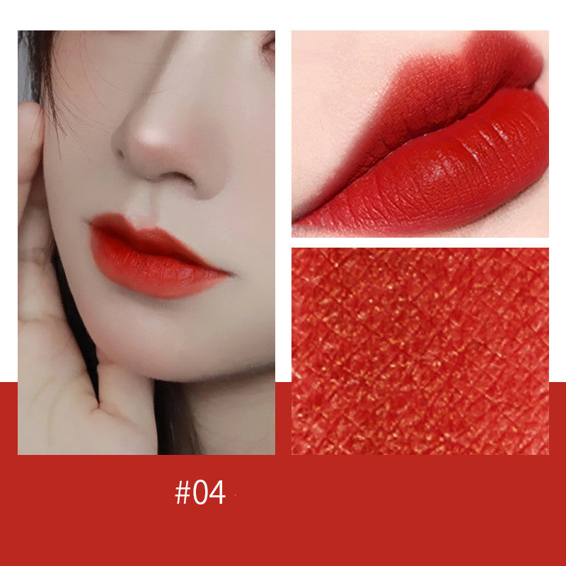 Slim-heeled Pipe Matte Velvet Lambskin Does Not Stick To The Cup And Does Not Fade Lip Gloss