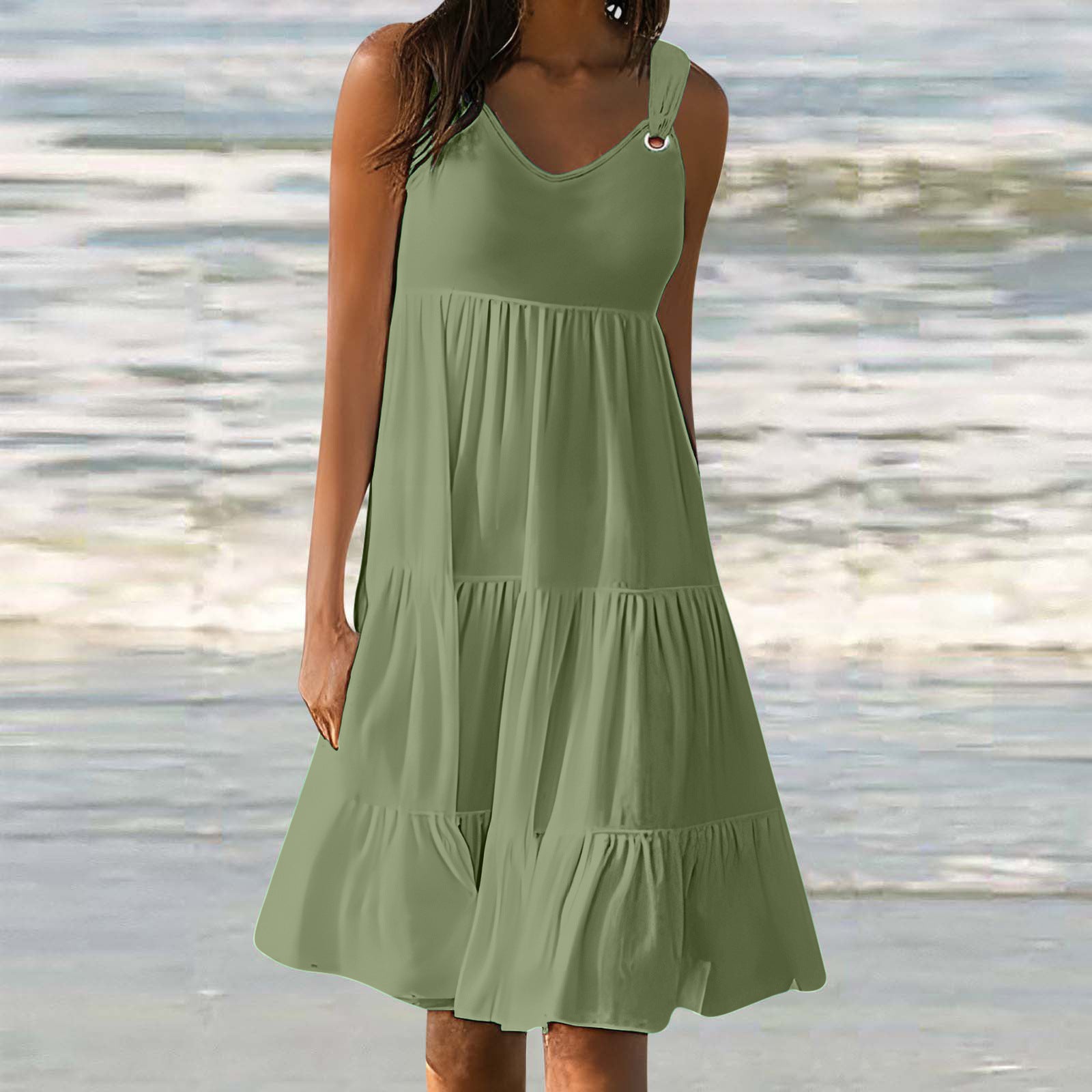 Casual Elegant Stitching Dress Women