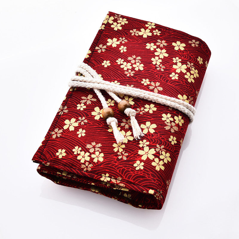 12pcs red makeup brushes