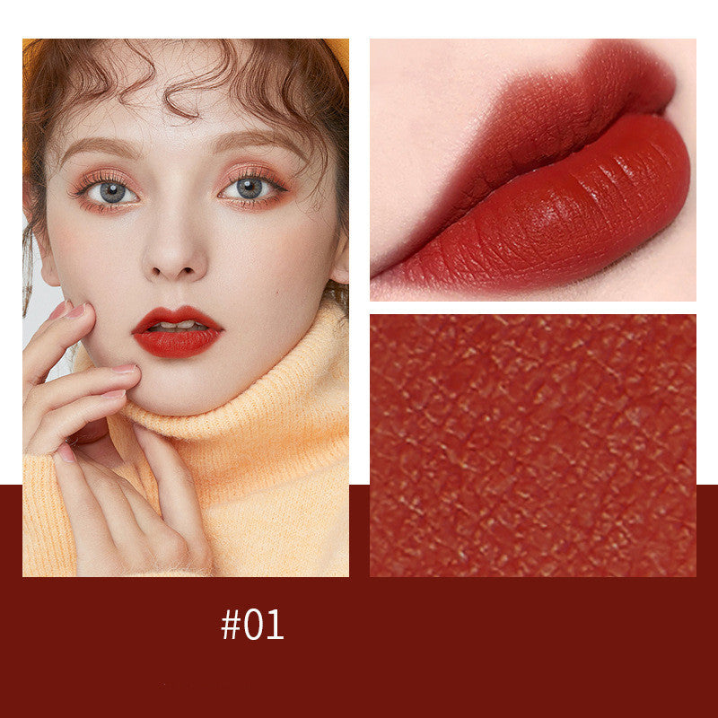 Slim-heeled Pipe Matte Velvet Lambskin Does Not Stick To The Cup And Does Not Fade Lip Gloss