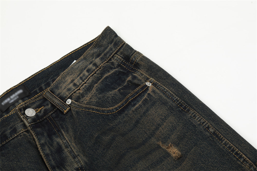Multi-pocket Jeans Men's Loose Pants