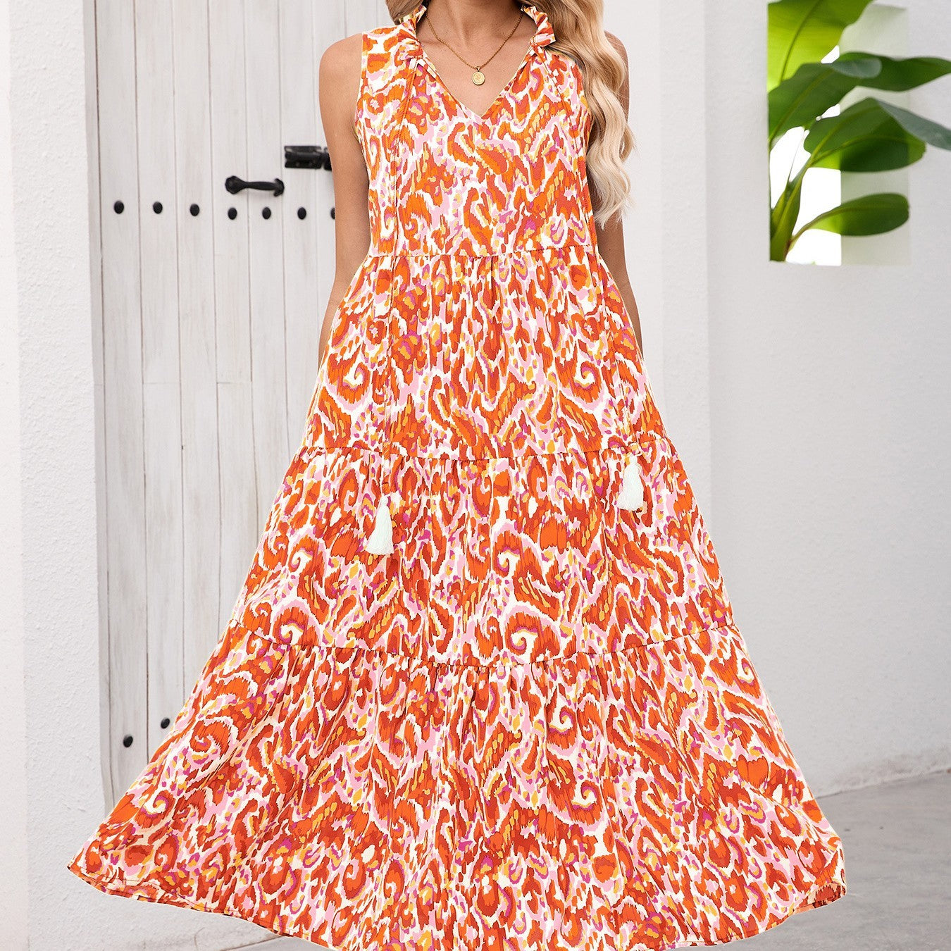 Fashionable Casual Sleeveless Dress Women