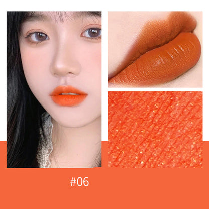 Slim-heeled Pipe Matte Velvet Lambskin Does Not Stick To The Cup And Does Not Fade Lip Gloss