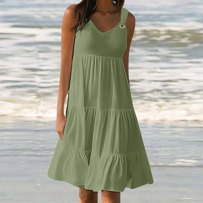 Casual Elegant Stitching Dress Women