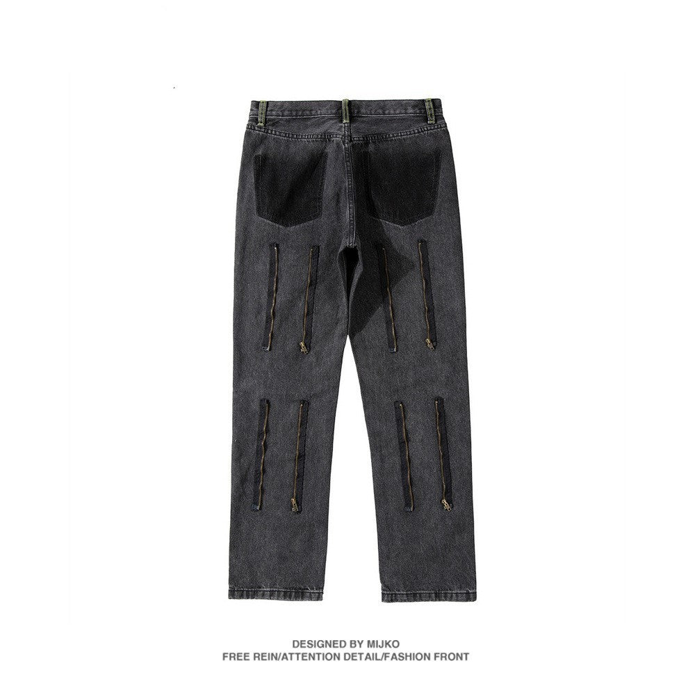 Patchwork pants and jeans