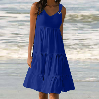 Casual Elegant Stitching Dress Women