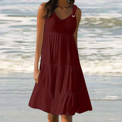 Casual Elegant Stitching Dress Women