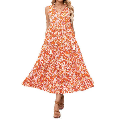 Fashionable Casual Sleeveless Dress Women