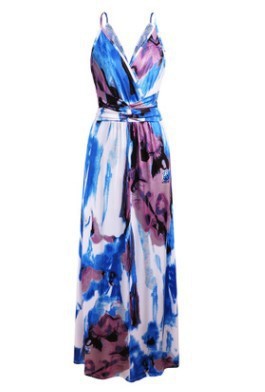 Women Party Dress Lady Long-sleeved Evening Gown