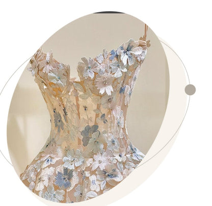 V-neck Stitching Party Evening Dress Women