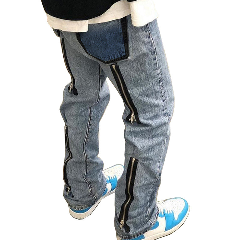 Patchwork pants and jeans