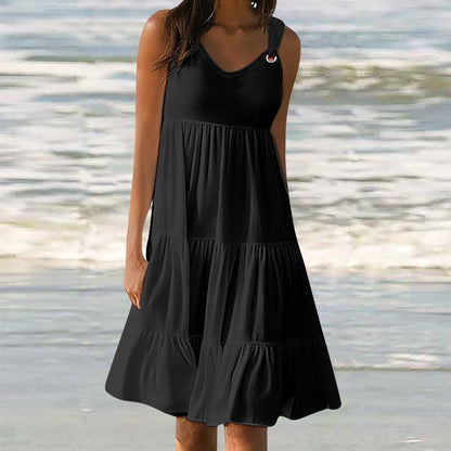 Casual Elegant Stitching Dress Women