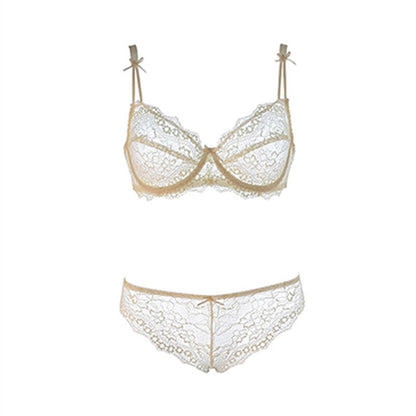 Transparent bra and panty set