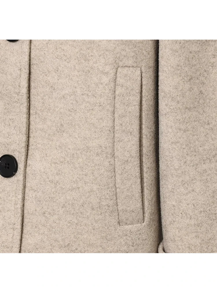 Women's Jackets 2025 Autumn Winter New Fashion Laple Long Sleeves Double-Breasted Jacket Female High Street Elegant New Coats