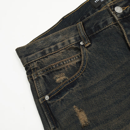 Multi-pocket Jeans Men's Loose Pants