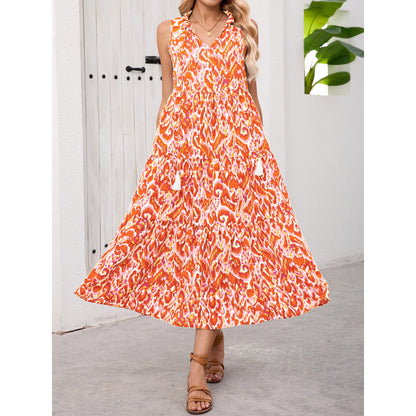 Fashionable Casual Sleeveless Dress Women