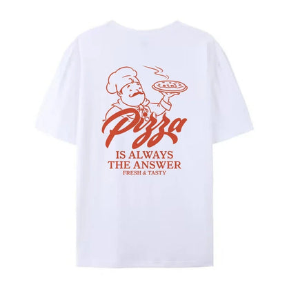 Women Retro Style Pizza Funny T-shirts