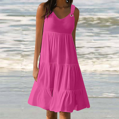 Casual Elegant Stitching Dress Women